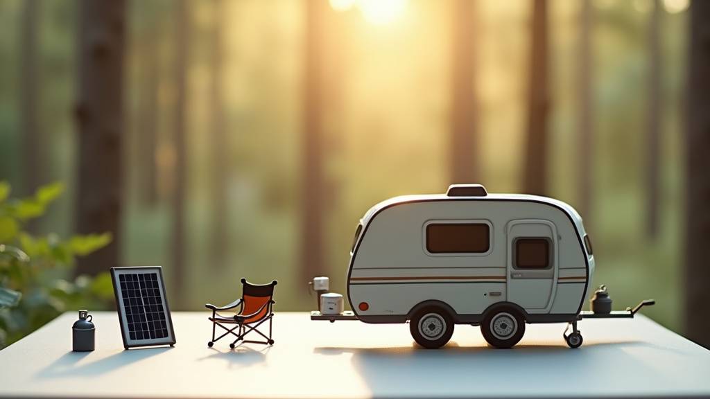Technicien vérifiant les équipements électriques d'un camping-car sur une aire de service