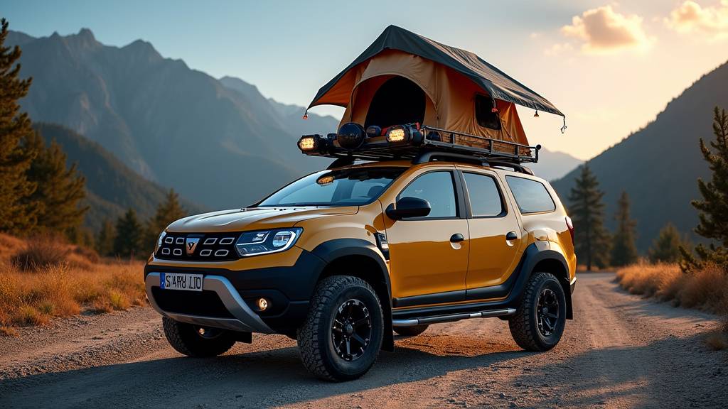 Dacia Bigster avec Pack Sleep déployé en situation de camping