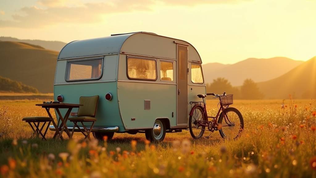 Différents types de caravanes exposés sur un camping en 2026
