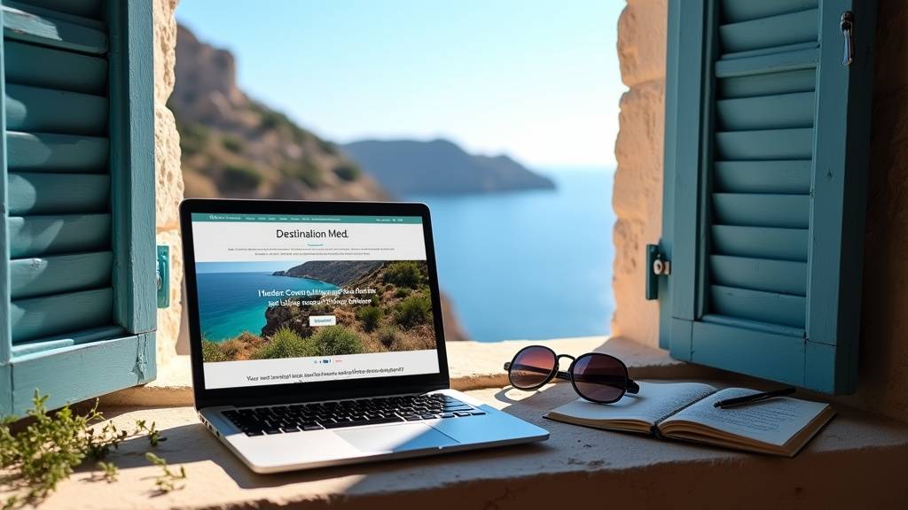 Village médiéval sur les hauteurs de la côte méditerranéenne avec vue imprenable sur la mer