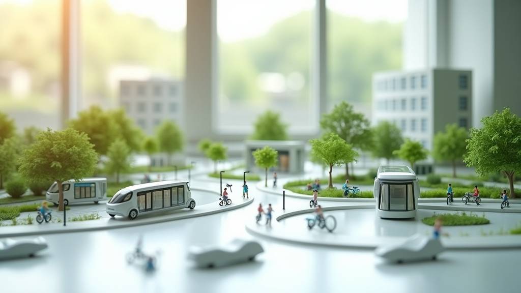 Navette autonome électrique circulant dans une zone rurale en 2026