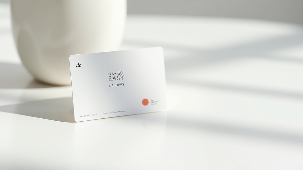 Carte Passe Navigo Easy posée sur un distributeur automatique de titres dans une station de métro parisienne