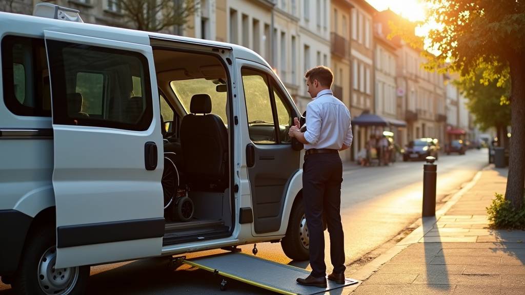 Véhicule de taxi conventionné adapté aux trajets médicaux