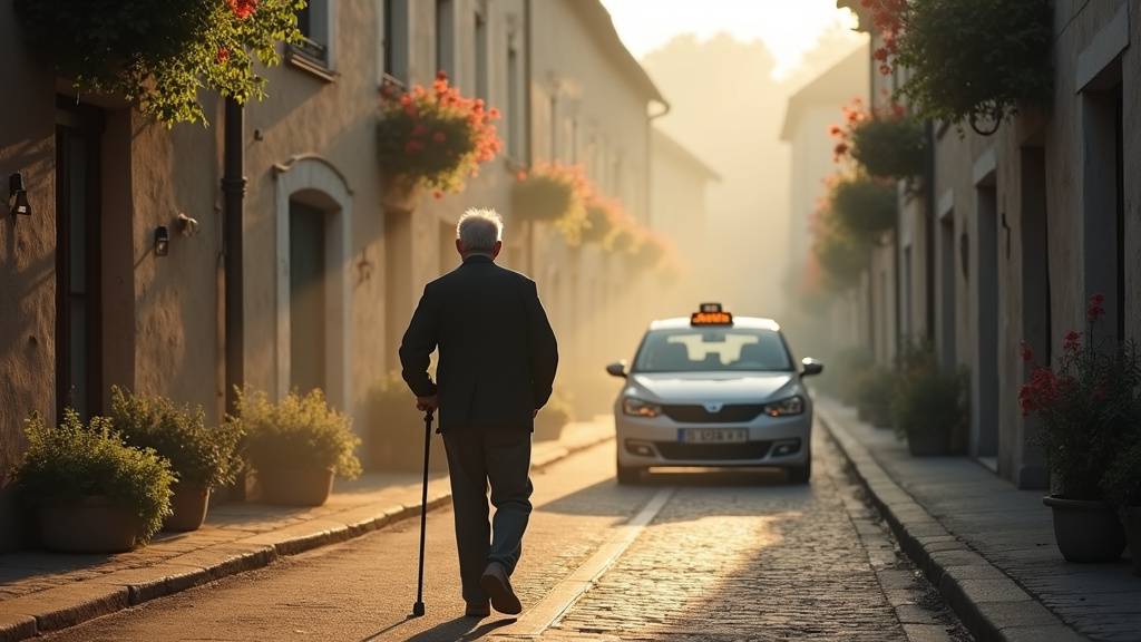 Carte des taxis conventionnés dans le Loiret avec les points de service autour de Saint-Brisson-sur-Loire