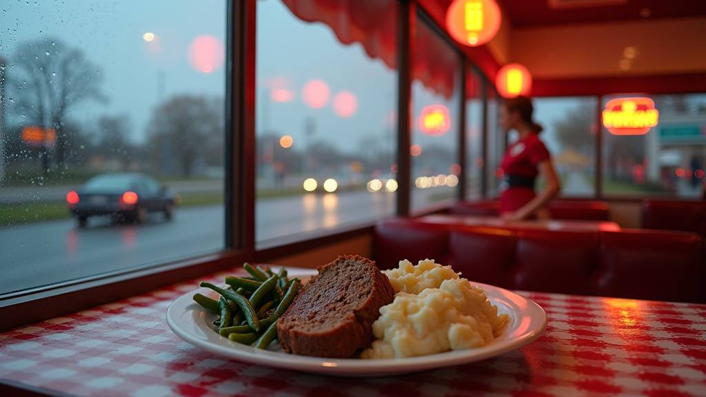 Buffet varié dans un restaurant routier avec plats traditionnels français