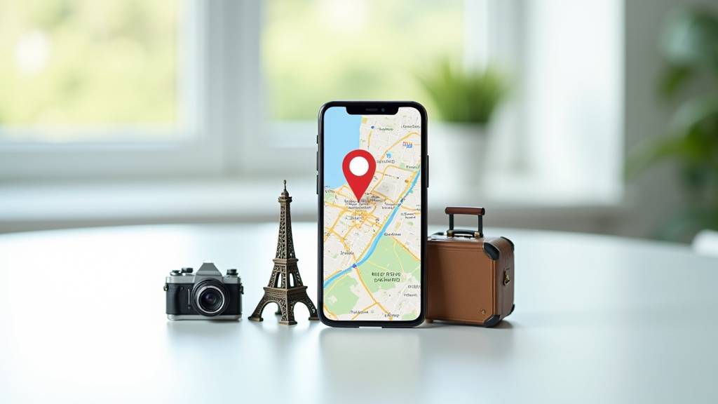 Voyageur consultant des informations touristiques sur smartphone